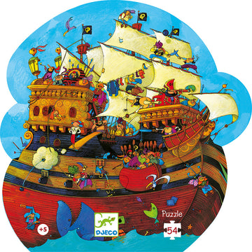 Puzzle silhouette 54 pièces - Le bateau de Barberousse