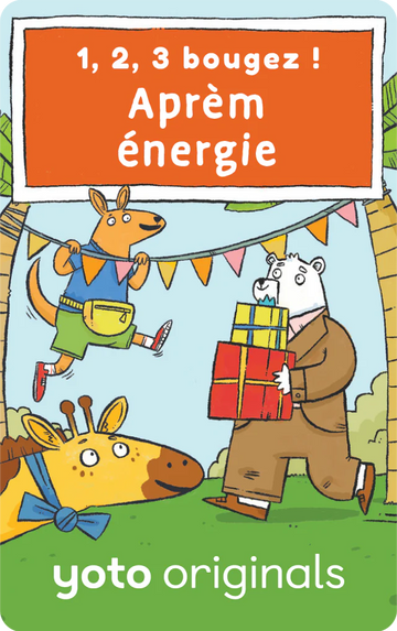 1 2 3 bougez ! Carte audio Yoto