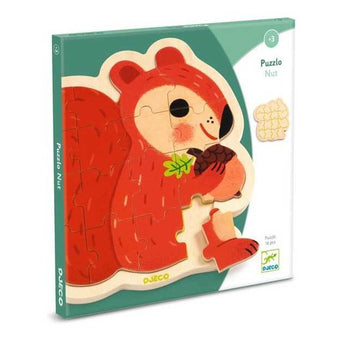 Puzzlo Nut – Puzzle en bois écureuil Djeco