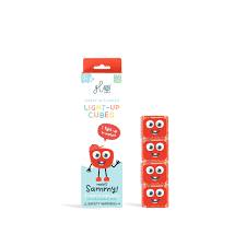 Lot de 4 cubes lumineux - rouge