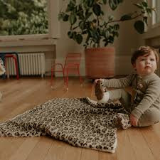 Couverture bébé Teddy Leopard (Charlotte et Axel)