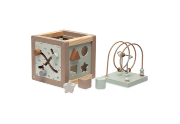 Cube d'activités en Bois 15x15x15cm - Farm