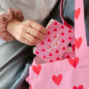 Porte monnaie COEUR Rose rouge MAMMA MIA