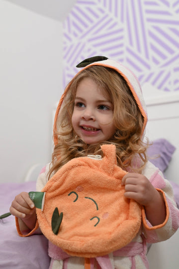 Étui en coton Terry Mady Mandarine