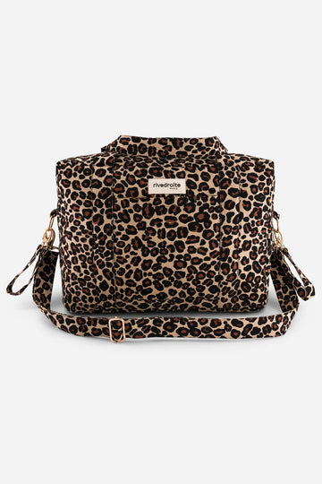 DARCY L'ANTI SAC À LANGER Coton recyclé Léopard Beige