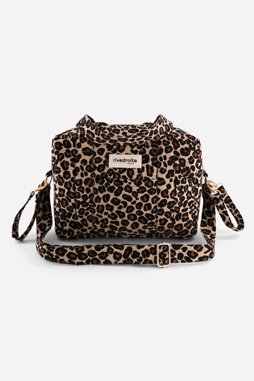 MINI DARCY L'ANTI-SAC À LANGER Coton recyclé Léopard Beige
