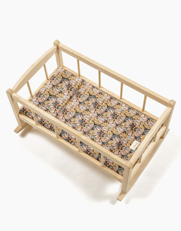 Lit à bascule avec matelas et oreiller Fleurs d’eau
