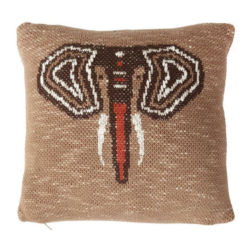 TRICOT COUSSIN- 30*30 CM - Elephant