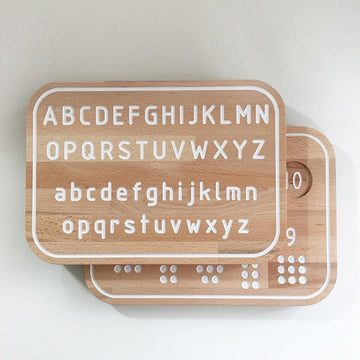 Planche de traçage Montessori - Version Alphabet