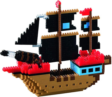 Jeu de construction mini briques - Bateau pirate Niv 5