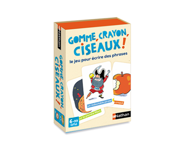 Gomme, crayon, ciseau