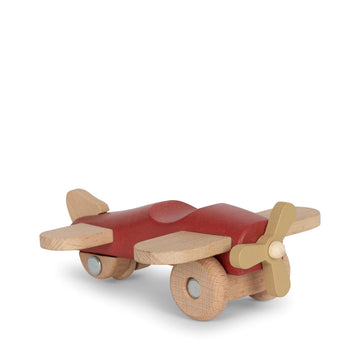 Avion en bois - red