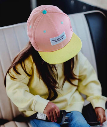 Casquette rose/ jaune - 9-24 mois (48CM)