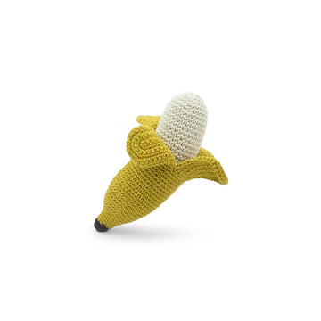 LA BANANE - HOCHET POUR BÉBÉ EN COTON BIO
