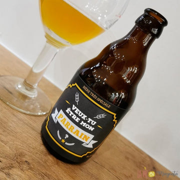 Annonce etiquette biere - Parrain