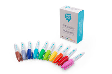 Boîte 10 feutres pour set de table silicone