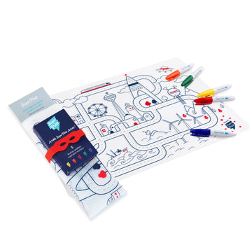 Set de table à colorier - circuit
