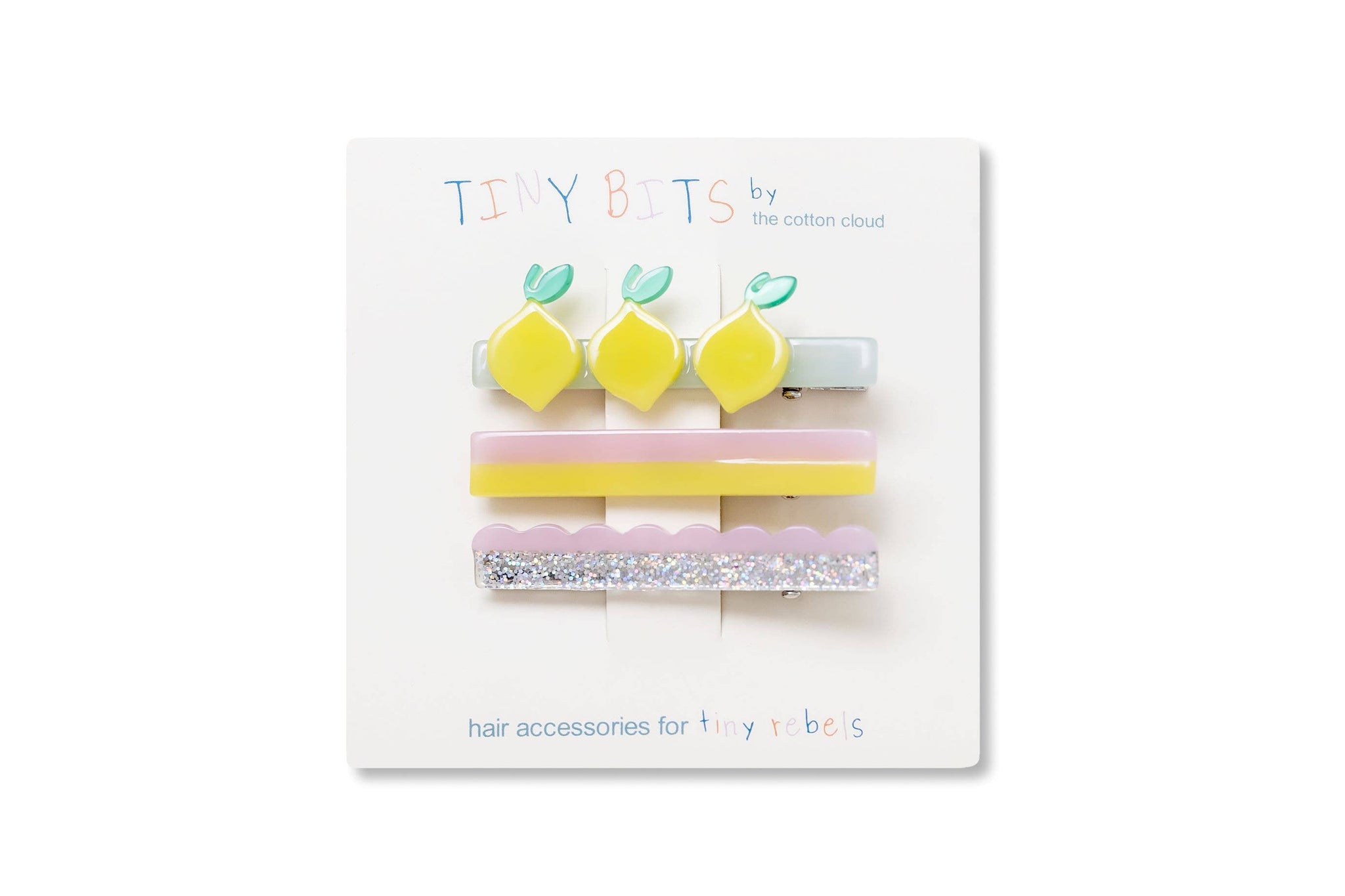 Lot de 3 épingles à cheveux Citron