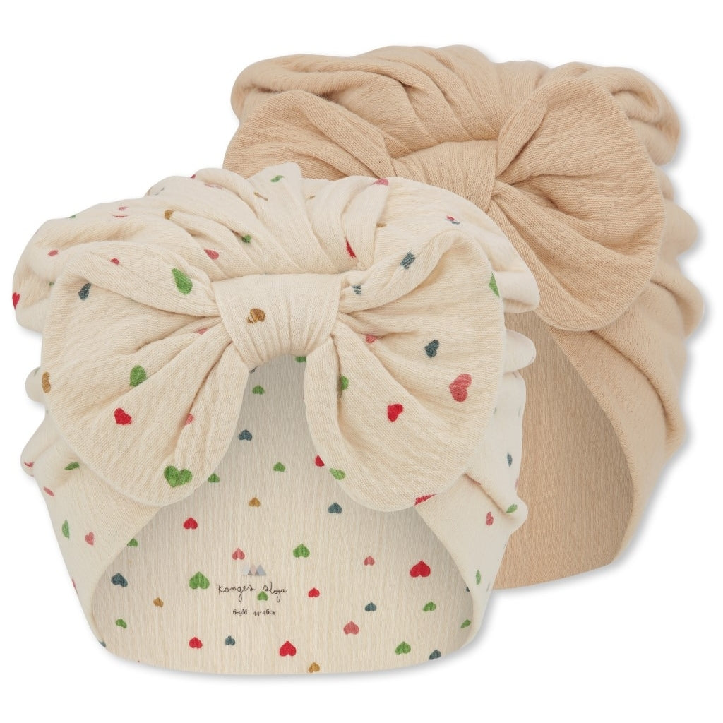 Turban multi hearts (Liste de Charlotte & Arthur)