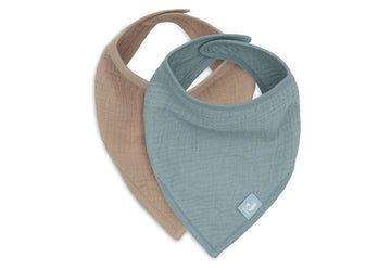 Bavoir bandana gaze de coton