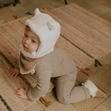 Bonnet teddy ecru