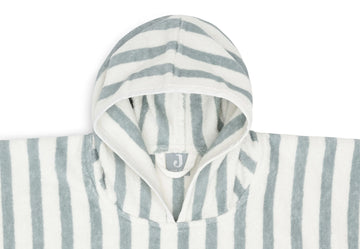 Poncho de bain rayé