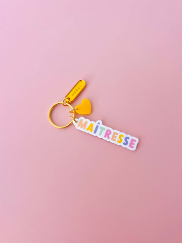 Porte-clé Maîtresse / Nounou... Cadeau fin d'année scolaire