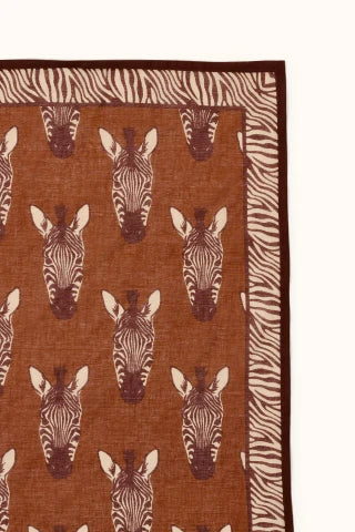 Foulard grand modèle Dupatta zèbre