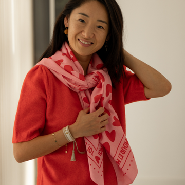 Foulard coeur ( existe en 2 dimensions)