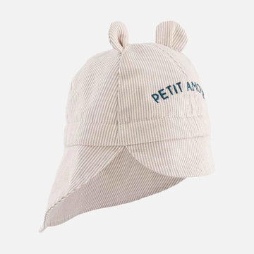 Chapeau de soleil bébé «  Petit Amour « 3-6 mois