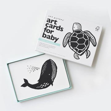 Cartes d'art pour bébé - Animaux marins