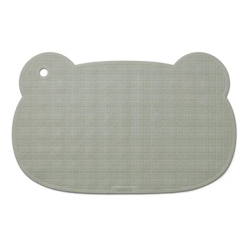Tapis de bain dove bleu en caoutchouc naturel