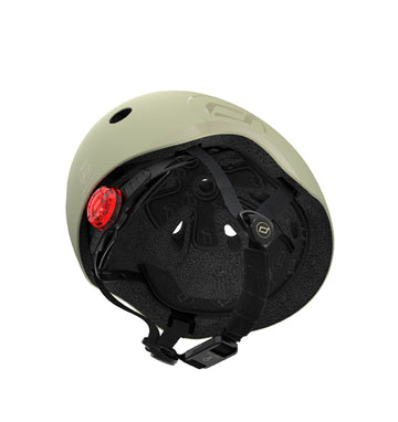 Casque scoot and ride vert olive