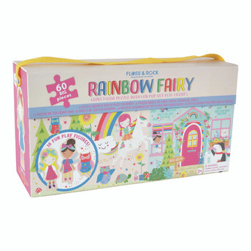 Puzzle pop up rainbow fairy 60 pieces