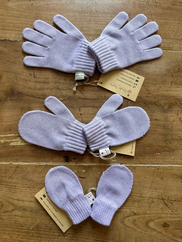 Moufles ou gants ( existent en 3 coloris et 3 formes)