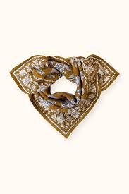 Foulard ours Apaches 50x50 cm tapenade