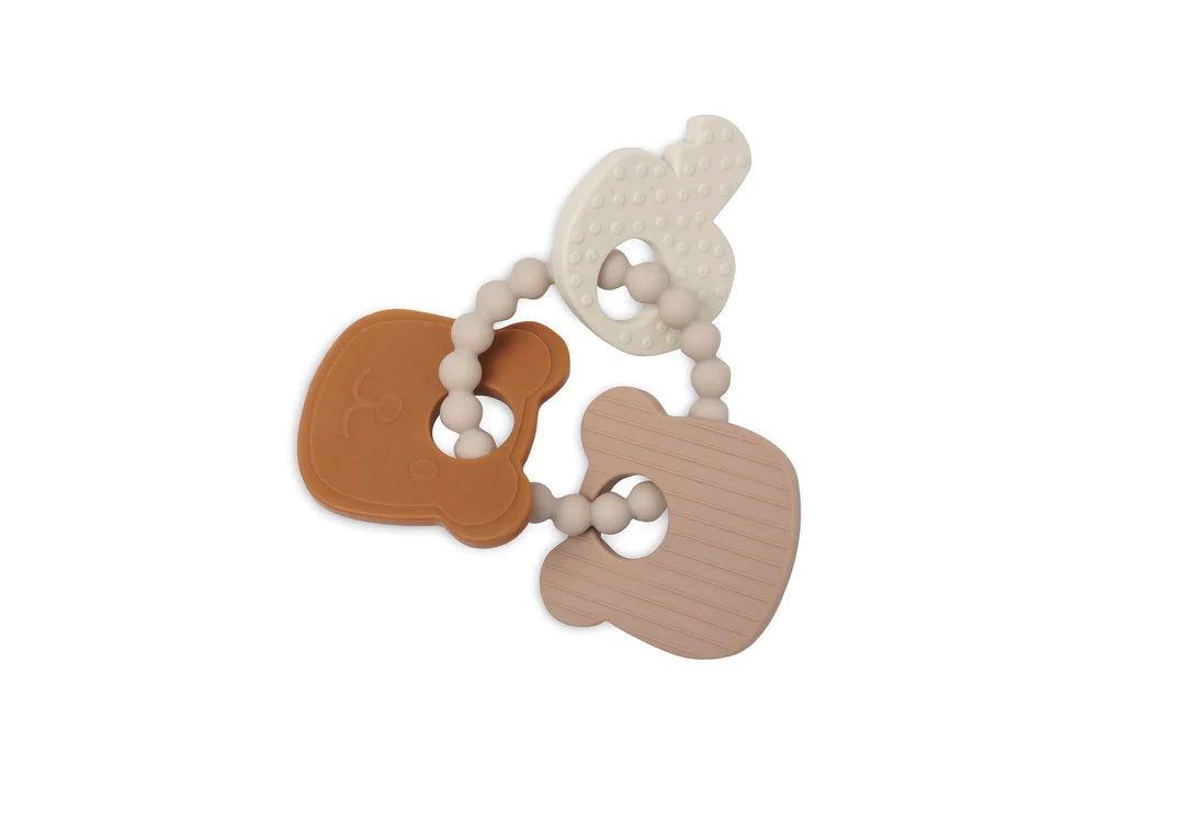Anneau de dentition en Silicone 15x11x1cm - Teddy Bear