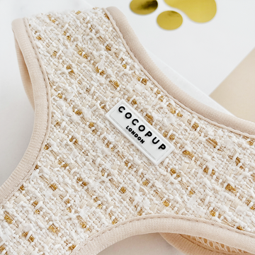 Harnais de cou en tweed