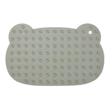 Tapis de bain dove bleu en caoutchouc naturel