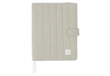 Protège carnet gaze de coton olive