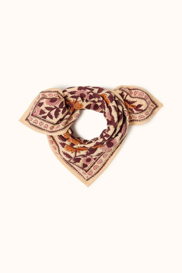 Foulard latika coeur flamingo petit et grand format