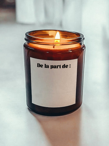 Bougie parfumée « j’ai adoré cette année avec toi »