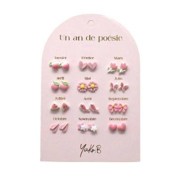 12 Paires de Boucles d'oreilles 