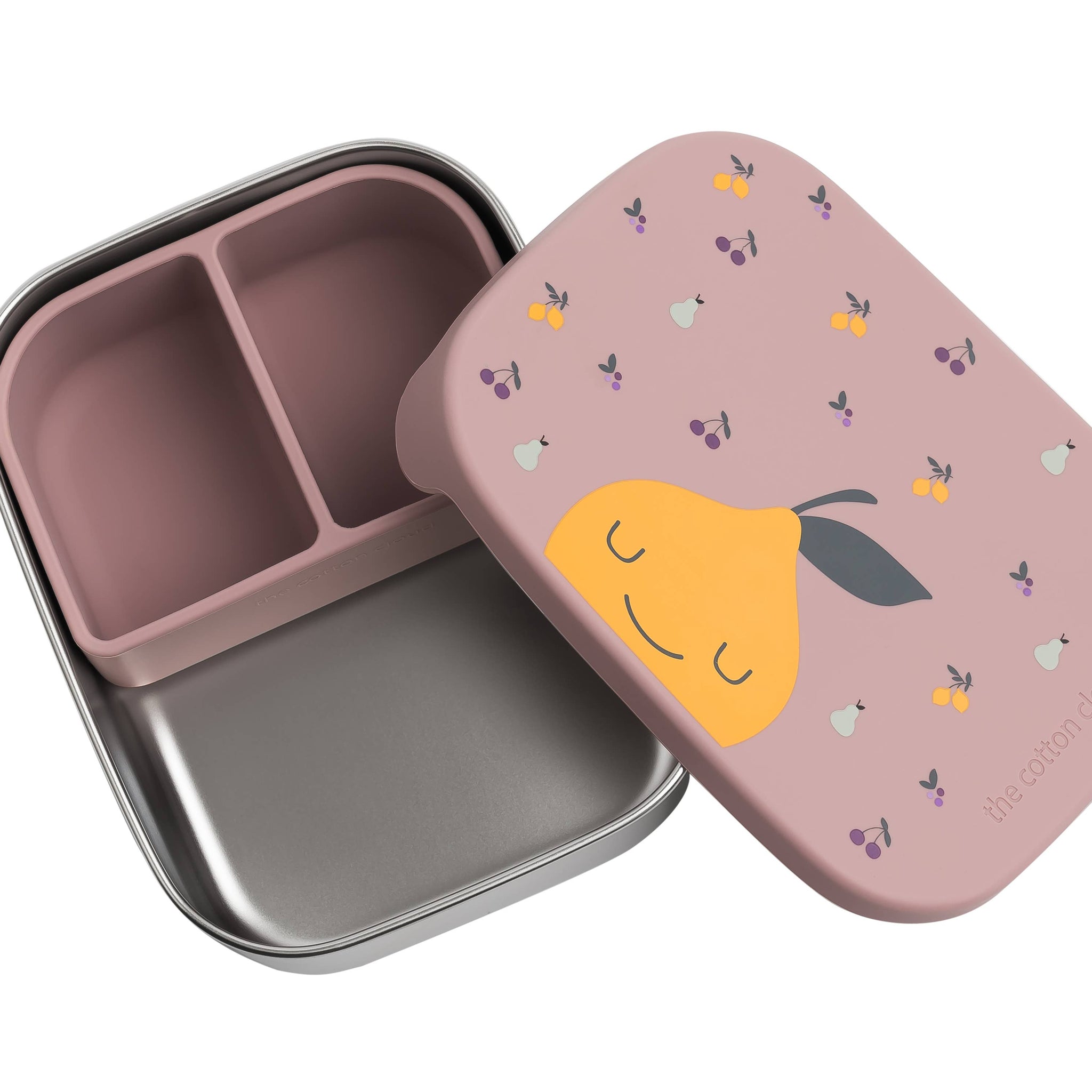 BOÎTE À LUNCH EN ACIER INOXYDABLE avec compartiments pour ENFANTS Fruity`
