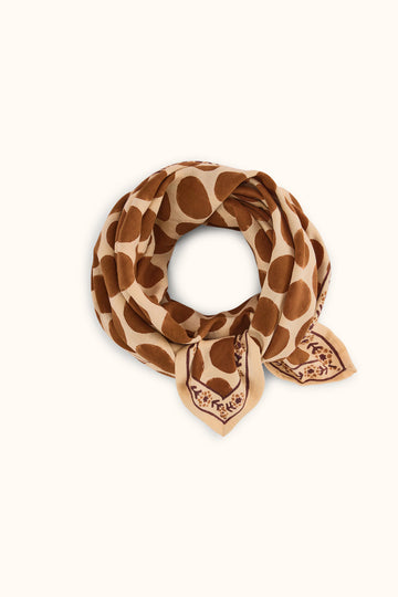 Foulard Latika Pesos Cajou ( existe en petit et grand modèle)