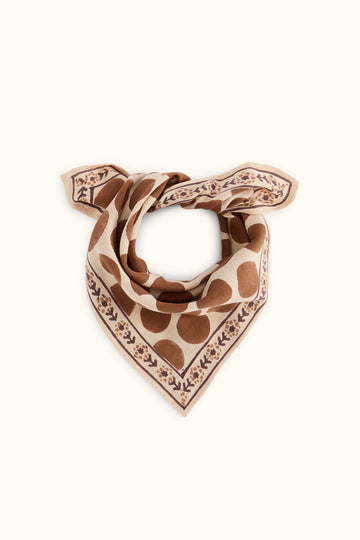 Foulard Latika Pesos Cajou ( existe en petit et grand modèle)