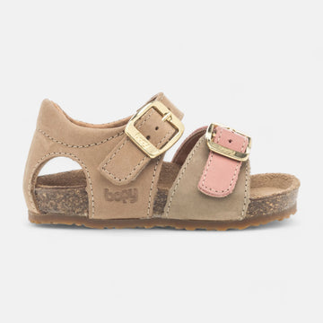 Sandales Cuir Bio Style Naturel Enfant Fille & Garçon Tredegar - Légères Résistantes à L'Eau