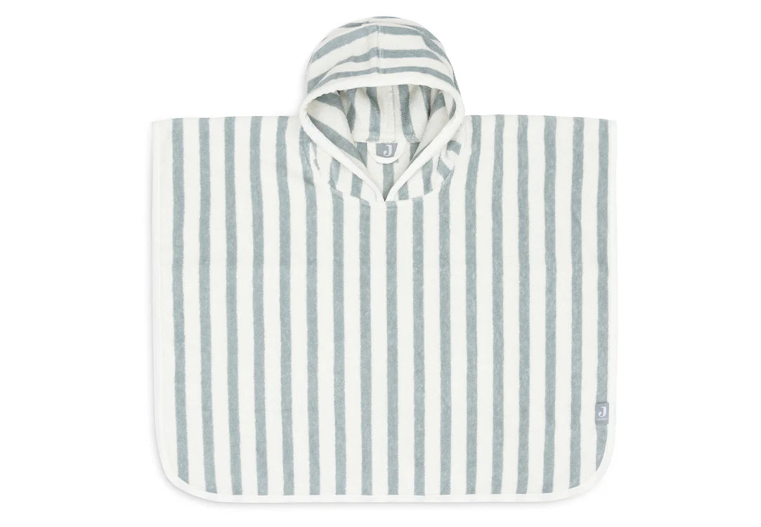 Poncho de bain rayé