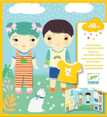 Stickers repositionnables « Les habits »
