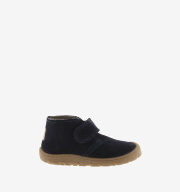 Bottines en cuir souple marine